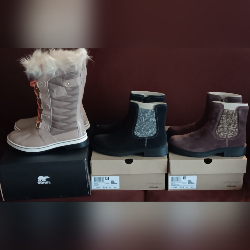 Women's boots 3 pairs new size 8 1/2